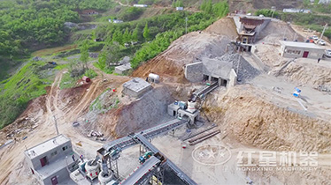 河南郑州大型砂石料生产现场